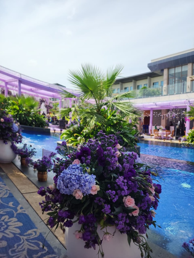 Poolside Floral Decor